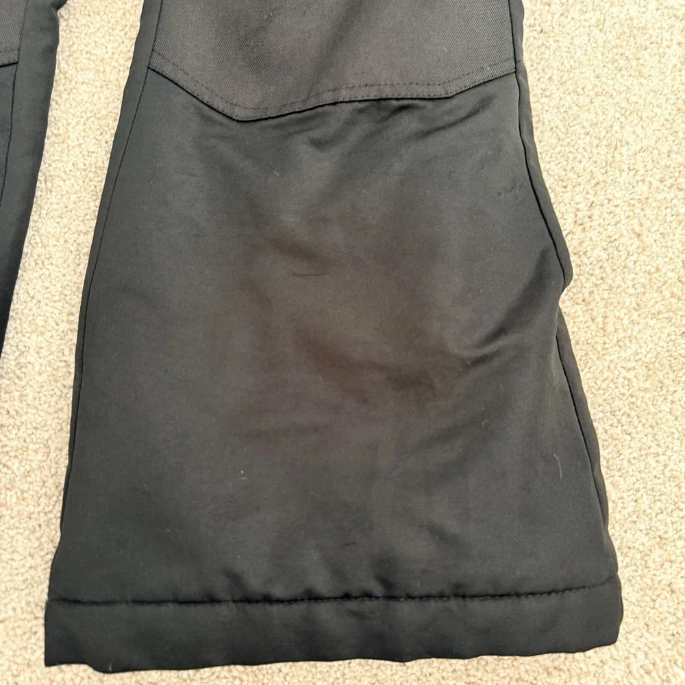 Faded Glory Snow Bibs Kids Size M 7-8 Black Insulated Ski Pants Snowboard